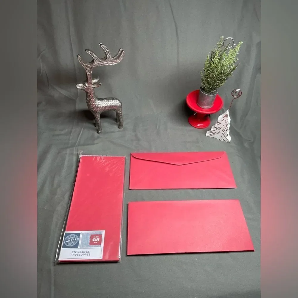 🔥❤️🔥44+ NEW! Zebra 2-Sided Stationery Gartner Coordinating Red Envelopes Set…